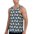 thumbnail image 2 of Gaeub Popcorn With Glasses Men's Athletic Tank Top, Workout Sleeveless Shirts, Running Tank Tops for Gym, Running, Training - 3X-Large, 2 of 9