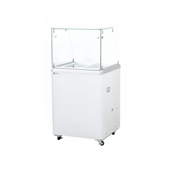 Excellence Industries EDC-4HC Armoire à Trempette pour Crème Glacée 24 3/4 Pouces avec Capacité de 3 Bacs - Blanc, 115v