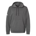 thumbnail image 1 of Adidas Mens Fleece Hooded Sweatshirt, XS, Dark Grey Heather, 1 of 2
