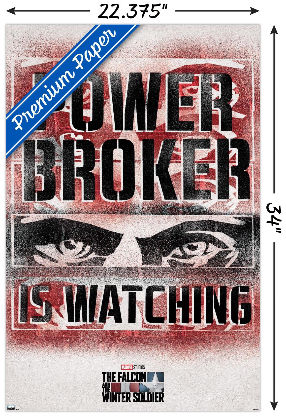 Marvel Falcon and Winter Soldier - Power Broker Watching 2 Wall Poster, 22.375" x 34"