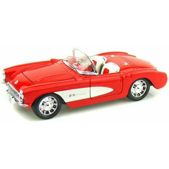 1957 Chevrolet Corvette 1/24 Scale Diecast Metal Model - RED