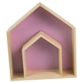 thumbnail image 4 of deevoka 2 Pieces Wall Storage Shelves House Shaped Home Decoration for Playroom Home, 4 of 9
