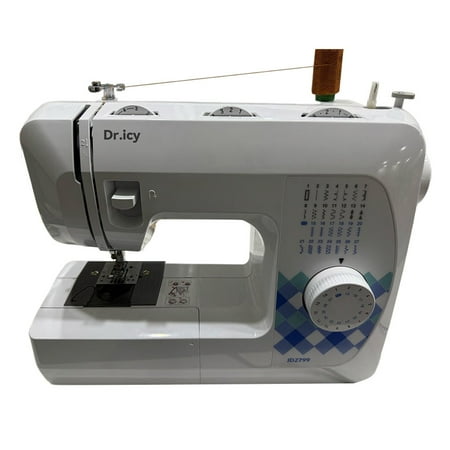 Dr.icy Sewing machinery, Sewing Machine with 25 Stitches Automatic Needle Threader and Bobbin Winder Include 4 Feet and Accessories