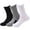 Style 4, variant on 3 Pairs Mens Athletic Socks Performance Thick Cushioned Basketball Training Compression Quarter Crew Socks