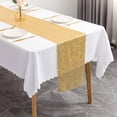 thumbnail image 5 of Chemin de Table Design à Paillettes Scintillantes Extra Long Couleur Vive Résistant à l'Usure Nappe Décorative Ornement de Fête, 5 of 5