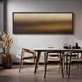 thumbnail image 6 of Large Framed Canvas Wall Art Brown Abstract Landscape Print for Modern Living Room Decoration - 60"x20" Black Framed, 6 of 8