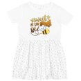 thumbnail image 3 of Inktastic Sweet As Can Bee Cute Bee Pun Girls Toddler Dress, 3 of 5