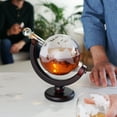 thumbnail image 5 of Viski Globe Glass Decanter for Whiskey, Bourbon, Party Gifts for Men, 32oz, 5 of 7
