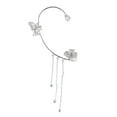 thumbnail image 4 of TIMIFIS Boucles d'Oreilles Papillon à Pampilles Fleur Oreilles Suspendues Mode Française Boucles d'Oreilles Sans Perçage Boucles d'Oreilles Pinces d'Oreilles - Été, 4 of 5
