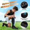 thumbnail image 4 of Soccer Shin Defender Shin Guards for Kids Youth Adult, Honeycomb Calf Compression Sleeve Soccer & Ski Shin Guards for Multi-Sports Protection, 4 of 8