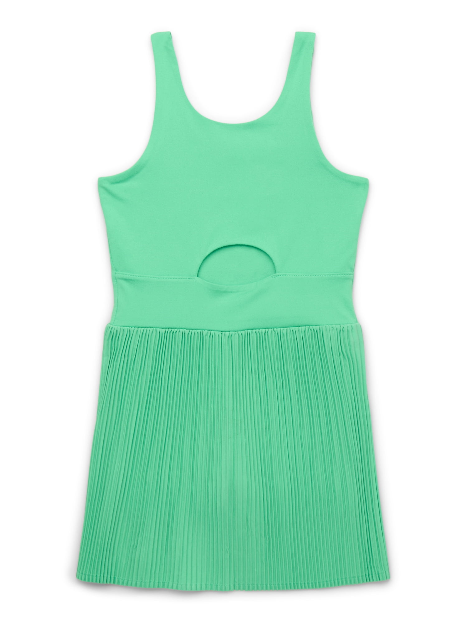 Athletic Works Girls Active Pleat Dress with Built-In Shorts, Sizes 4-18