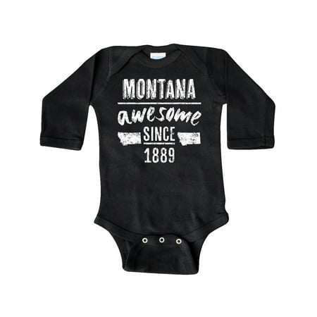 

Inktastic Montana Awesome Since 1889 Gift Baby Boy or Baby Girl Long Sleeve Bodysuit