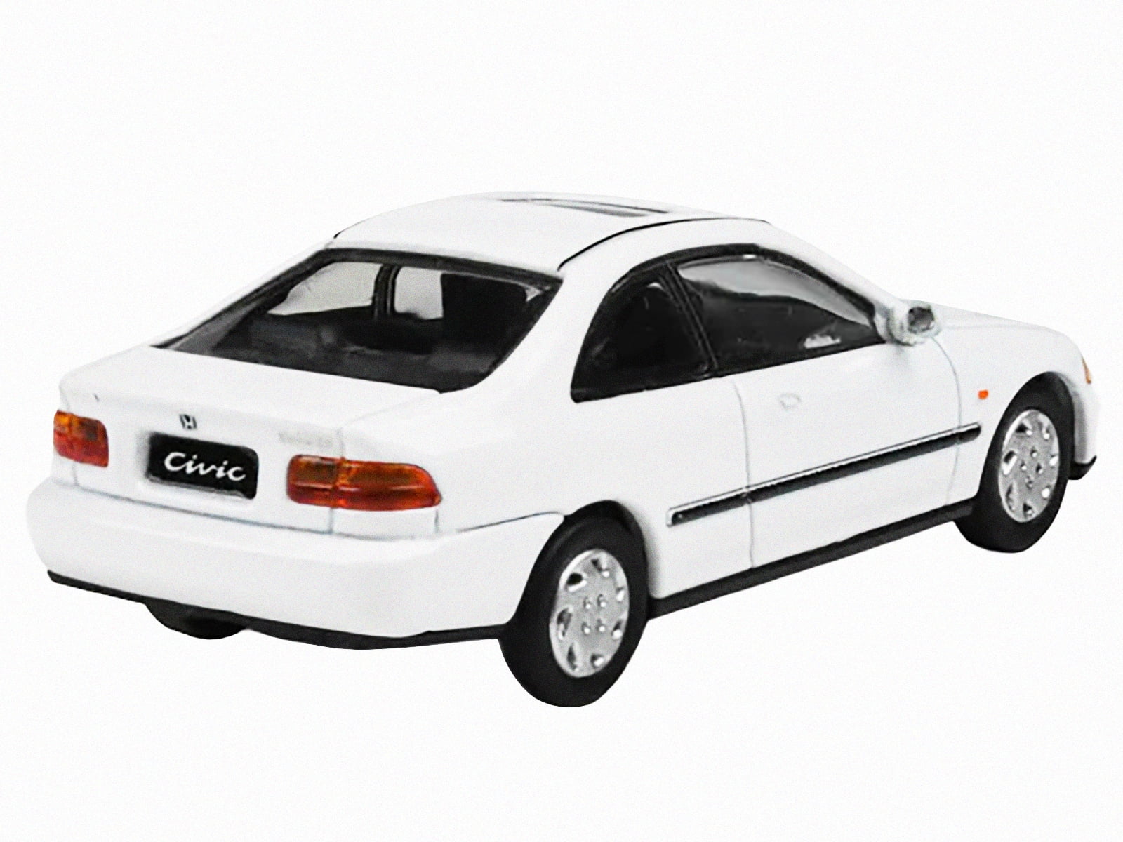 1995 Honda Civic Coupe EJ1 White with Sunroof 1/64 Die Cast Model Car by Paragon