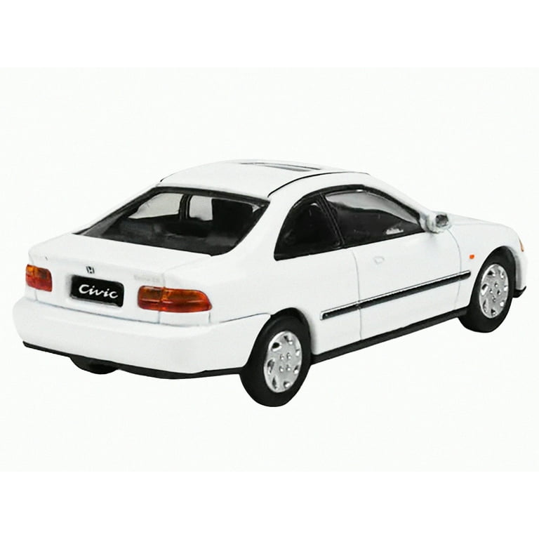 1995 Honda Civic Coupe EJ1 White with Sunroof 1/64 Die Cast Model