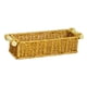 thumbnail image 5 of Cesta tejida versátil organizadora de juguetes rústica con asas de madera decorativa para pan S, 5 of 8