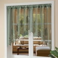 thumbnail image 4 of Sunyuer Lace Swag Curtains for Kitchen Window Doorway Flower Curtains Valance for Living Room Rod Pocket Light Filtering Sheer Short Curtains for Coffee Decor, 1 Panel, 4 of 7