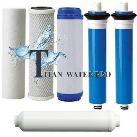 REVERSE OSMOSIS RO 6 FILTERS/MEMBRANE REPLACEMENT SET 300 GPD MEMBRANE - LC Unit
