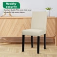 thumbnail image 3 of FDW Chaises de Salle à Manger Modernes Rembourrées en Tissu, Design Élégant (Ensemble de 4), 3 of 7