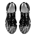 thumbnail image 5 of Zebra Black White Animal Print Walking Shoes for Men Woman Lightweight Tennis Fashion Elastic Sports Shoes Cushion Basketball Shoes, 5 of 7