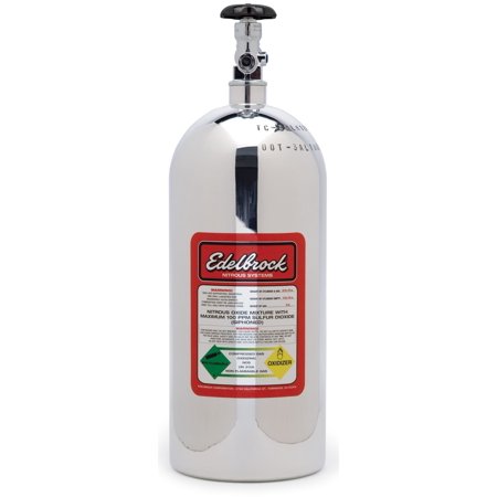 Edelbrock 10 Lb Polished Alum Bottle
