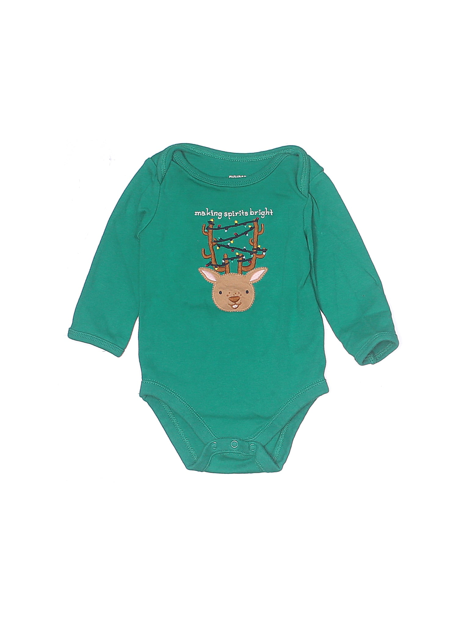 green long sleeve onesie