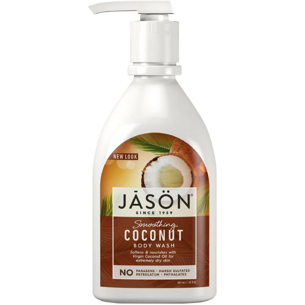 Jason Body Wash, Smoothing Coconut 30 oz (Pack of 2)