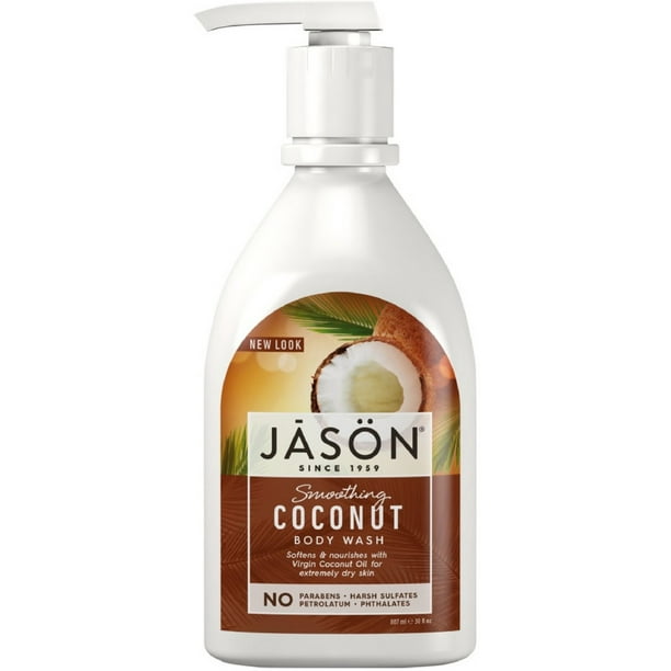Jason Body Wash, Smoothing Coconut 30 oz (Pack of 2)