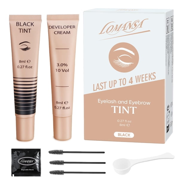 Kit de coloración de pestañas Lomansa Professional para pestañas y cejas, 8 ml