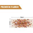thumbnail image 2 of Fall Table Runner Maple Leaf Seasonal Autumn Burlap Table Decoration Holiday Home Party Kitchen Dining Table Supplies 13x36 Inch, 2 of 5