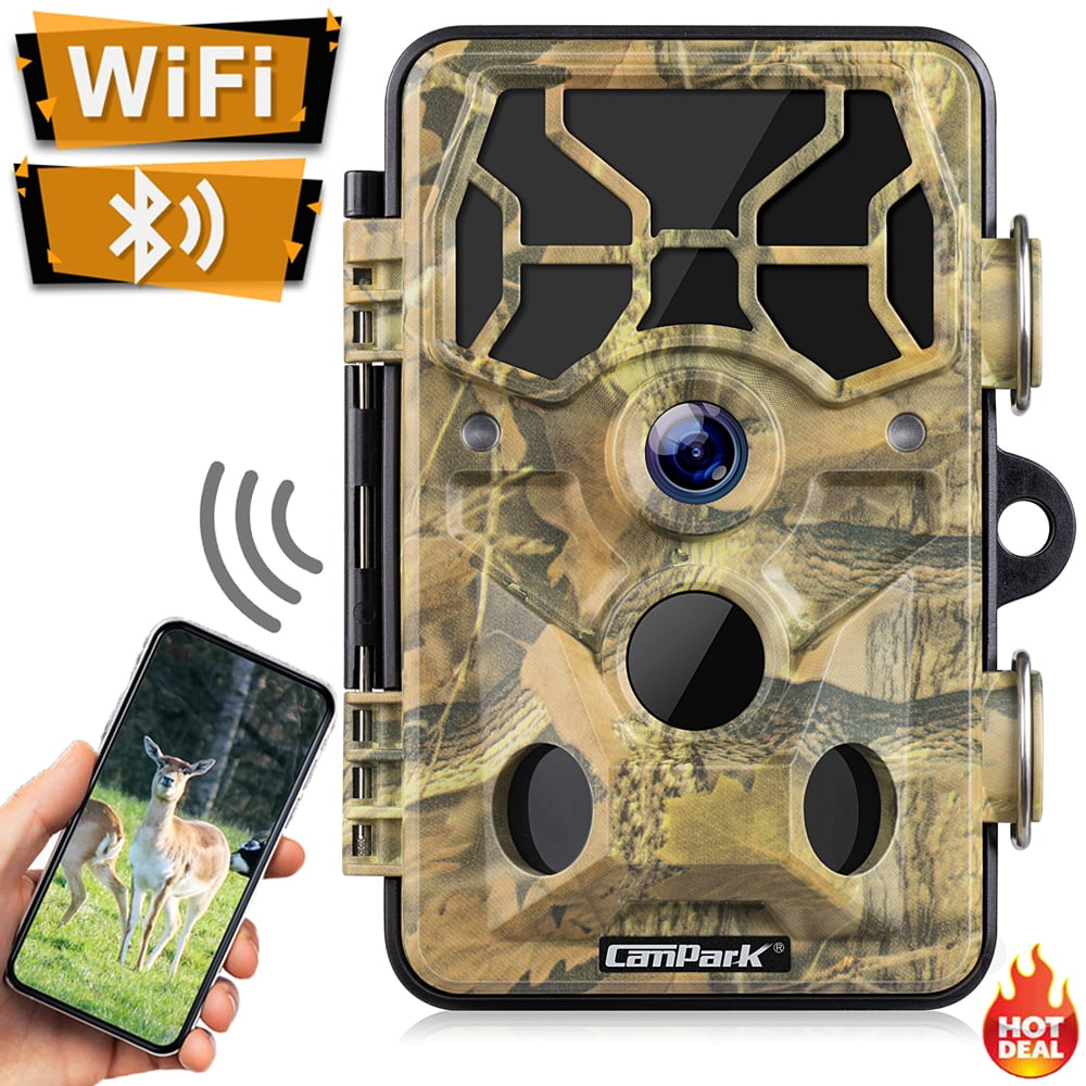 Campark WiFi Bluetooth Trail Camera-WiFi 20MP 1296P Hunting Game Camera