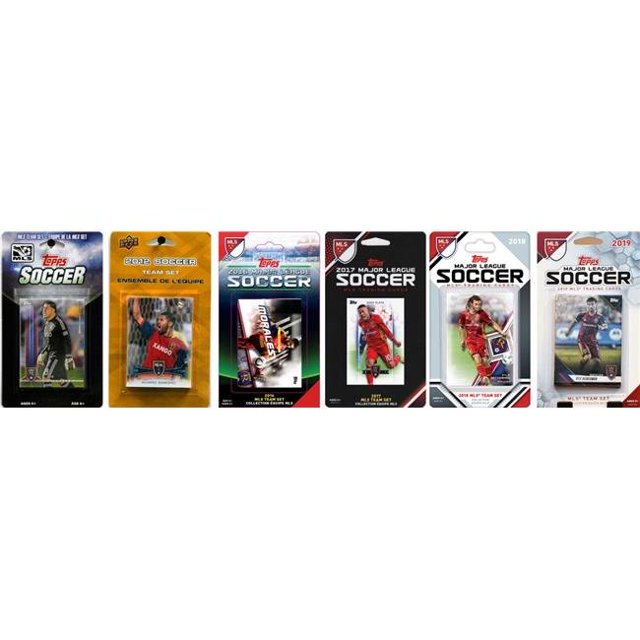 C&I Collectables REALSL619TS MLS Real Salt Lake 6 Different Licensed Trading Card Team Set