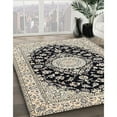 thumbnail image 3 of Ahgly Company Machine Washable Indoor Rectangle Traditional Black Area Rugs, 8' x 10', 3 of 7