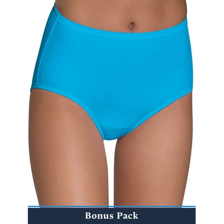 Fruit of the Loom Women's 6+3 Bonus Pack Assorted Cotton Brief