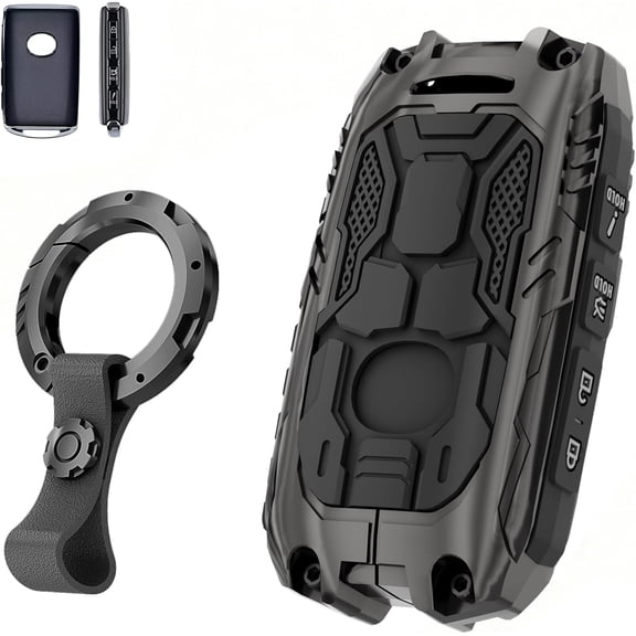Key Fob Cover Compatible with Mazda 3 Hatchback CX4 CX5 CX8 CX9 CX-30 Keychain Case Holder Protector,Black
