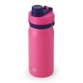 thumbnail image 3 of Built 16 Ounce Cascade Stainless Steel Insslated Kids Water Bottle with Leakproof Chug Lid BPA Free 16 fl oz Pink, 3 of 11