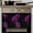 Purple, variant on Pink Rose 1 Pack Kitchen Towel, Water Absorbent Dish Towel, Vintage Abstract Garden Flower Floral Black Decorative Hand Towels - Quick Drying Cloth for Cooking Baking, 18x28 Inch