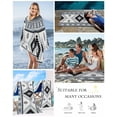thumbnail image 5 of Brown Beige Boho Beach Towels Oversized Super Absorbent, Southwestern Ethnic Abstract Geometric Lightweight Bath Towel Quick Dry Sets For Bathroom/Pool/Rv Camping/Beach Play/Gym Room/Picnic 35"x70", 5 of 8