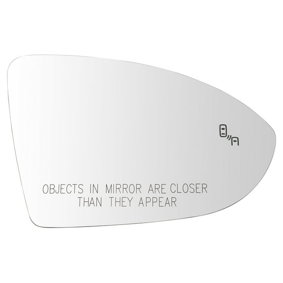 TRQ Right Mirror Glass Fits 2015-2021 Volkswagen Golf 2015-2019 Golf R GTI MGA16924