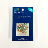 Hello Hobby Pins Multicolor Ballhead 80 Count, Size 20, for Sewing, Jewelry Making & Craft Projects