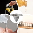 thumbnail image 4 of Silicone Funnel,Colla-psible Funnel,Durability Kitchen Large Wide Mouth,Silicone Funnels for Kitchen Use Filling Bottles,Daily Cooking,and Water Or Powder Transfer,Fold Flat for Space Saving, 4 of 7