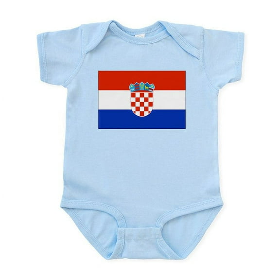 CafePress - Croatian Flag Infant Bodysuit - Baby Light Bodysuit, Size Newborn - 24 Months