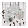 thumbnail image 3 of 4PCS 8.6 Inch Doilies Crochet Round Lace Doily Handmade Placemats Cotton Crocheted Coasters (White) js, 3 of 5