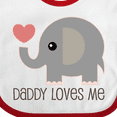thumbnail image 4 of Inktastic Daddy Loves Me Boys or Girls Baby Bib, 4 of 4