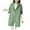 Green, variant on Mrat Women's Classic Long Jacket Plus Size Loose Long Sleeve Zip Mid-Long Outerwear Hooded Trench Coats with Pockets Rain Jacket Lady Insulated S-18 Pink-a 4XL