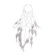 thumbnail image 2 of Diadema de plumas con borlas para verano, única, extra larga, para playa, con cadena Plata, 2 of 9