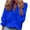 Blue, variant on Spring Tops for Women Tops for Women Long Sleeve 3/4 Sleeve Women Casual Full Sleeve V-Neck Tops Loose Plus Size Women Clothing Blue S