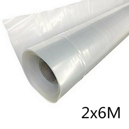 Sufanic Greenhouse Clear Plastic Poly Film Polytunnel Poly Hot House Cover VARIOUS LENGT,6.56x19.68Ft