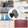 thumbnail image 5 of 4 Pcs Cabinet Handle Drawer Pulls Cow Print Knobs with Screws Square Furniture Office Cabinet Knob Decoration, 5 of 7