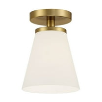 Designers Fountain Palmyra 1 Light Brushed Gold Semi Flush Mount Ceiling Light, D255M-SF-BG