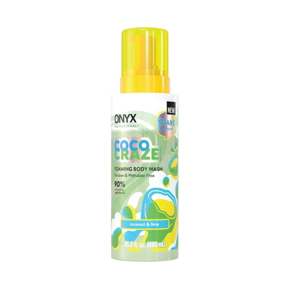 ONYX Professional Foaming & Hydrating Body Wash Shake, Coconut Craze, 16.2 fl oz